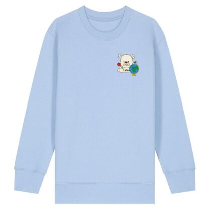 Bio Sweatshirt Kinder (Baui Weltkugel) - Vorne