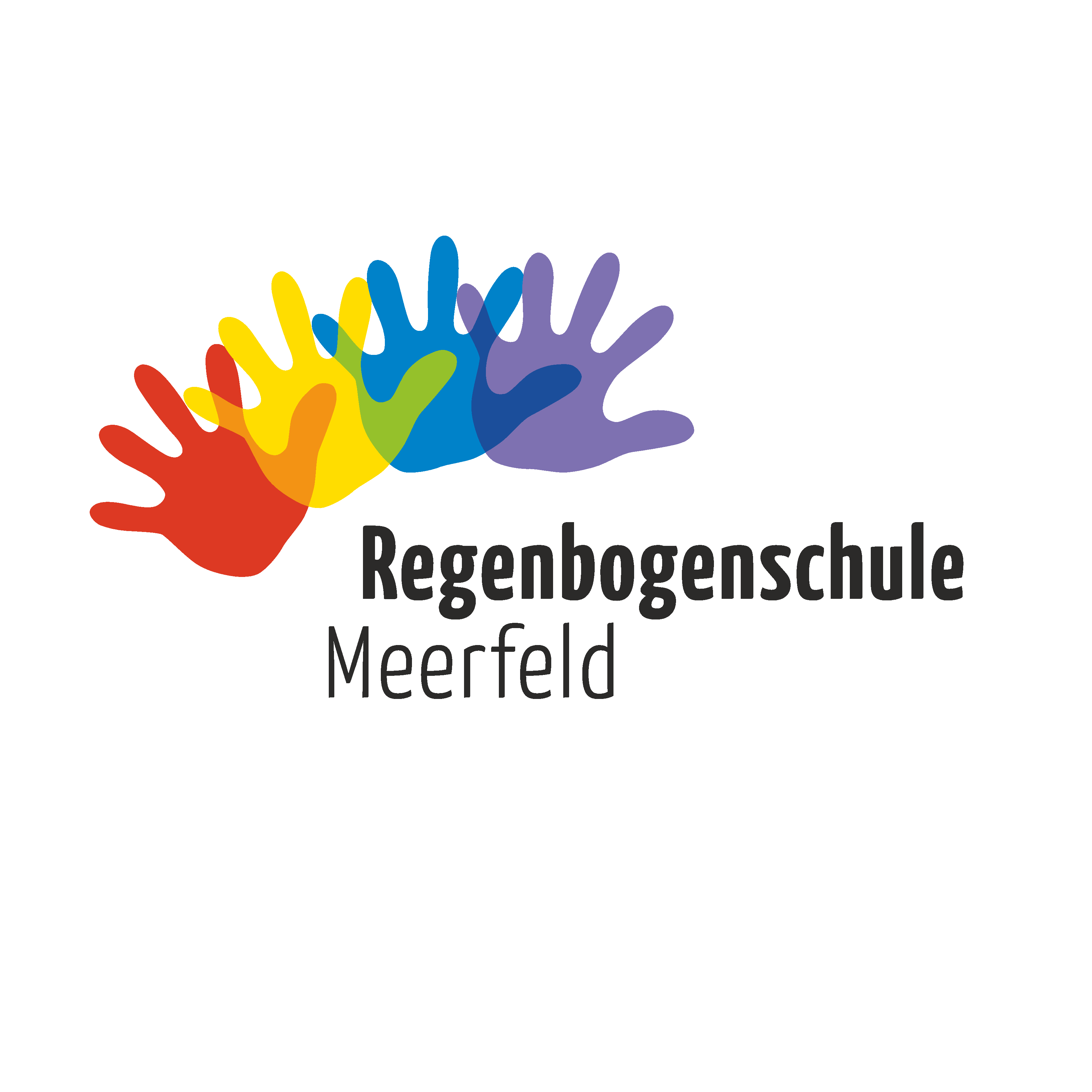 Motivbild Regenbogenschule Meerfeld_Logo_Schwarze_Schrift_DIGITALDIREKTDRUCK