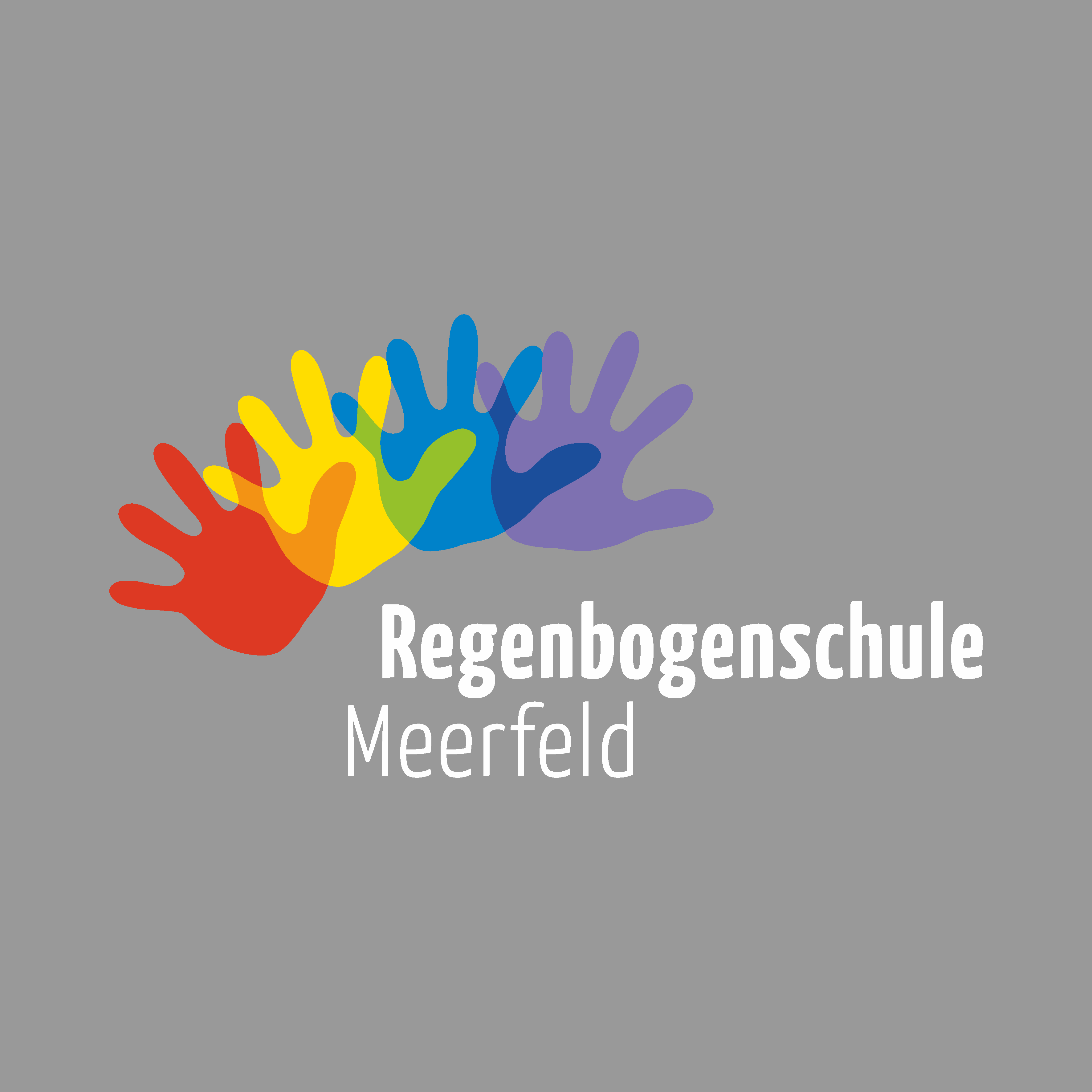 Motivbild Regenbogenschule Meerfeld_Logo_Weiße_Schrift_DIGITALDIREKTDRUCK